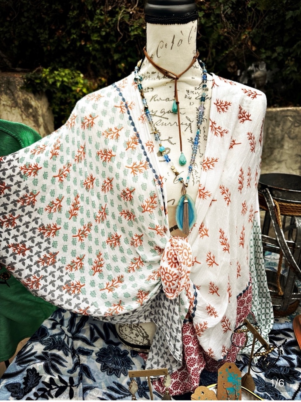 Bundle: kimono & Summer Hoop Earrings
